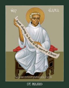 Jan 12 - St. Aelred of Rievaulx - icon by Br. Robert Lentz, OFM. Happy Feast Day St. Aelred